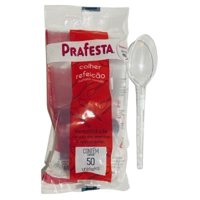 Colher Refeicao Cristal  20X50 - Prafesta