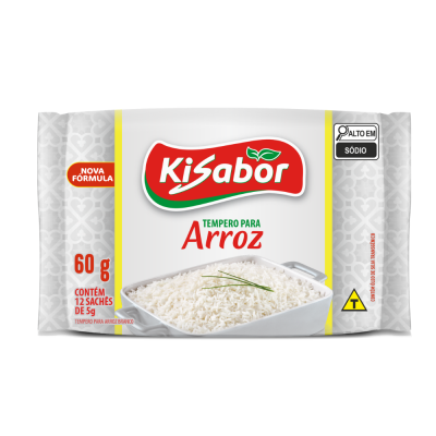 Tempero Para Arroz Branco Kisabor 30X12X5G