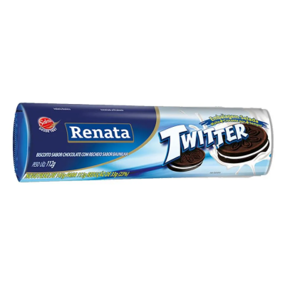 Biscoito Renata Twitter Chocolate Rech. Baulinha 112G