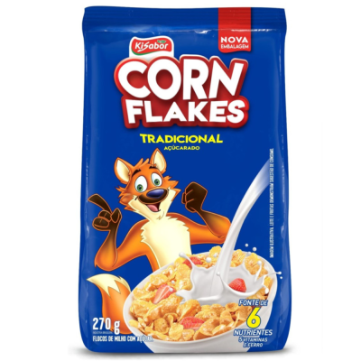 Corn Flakes Acucarado Kisabor 12X270G