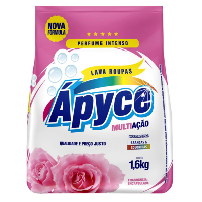 Lava Roupa Po Multiacao Rosa Apyce 13X1,6Kg