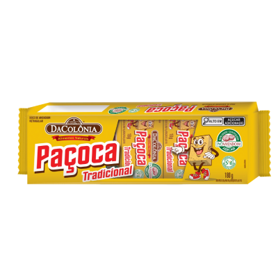 Pacoca Retangular Tradicional Dacolonia 180G